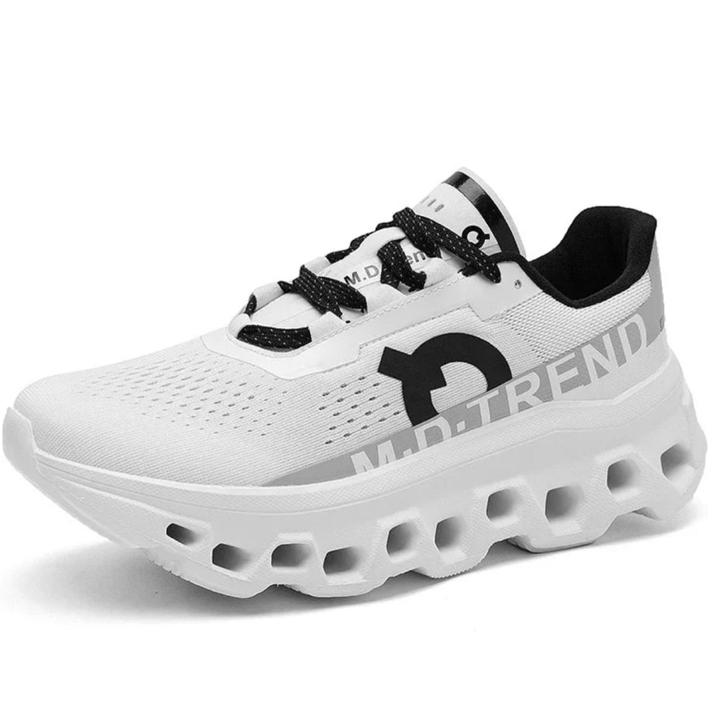 White and Black Athletic Sneakers Monster Cloud Shoe 7.5 Women’s